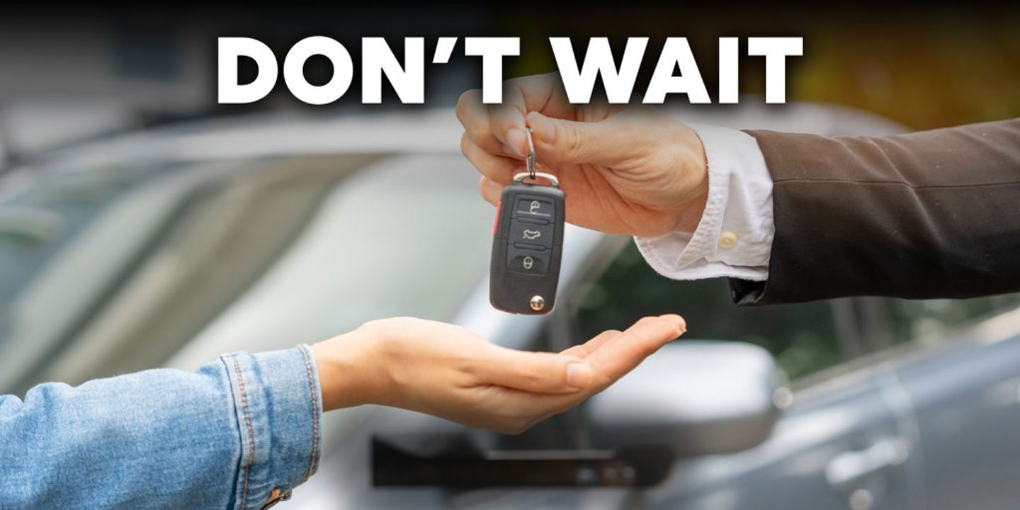 Don't wait to sell your car